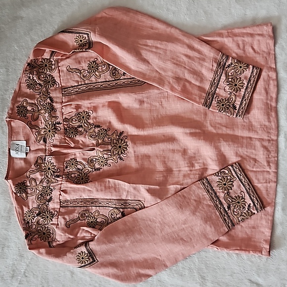 Misa Los Angeles Tops - *NWOT* MISA Embroidered Boho Blouse Top